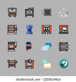 intelligence icon set. vector set about diagram, computer, match moving and ar glasses icons set.