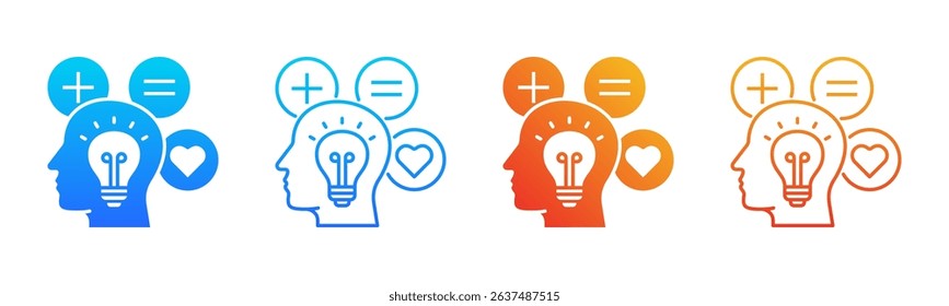 Intelligence icon sheet multiple style collection