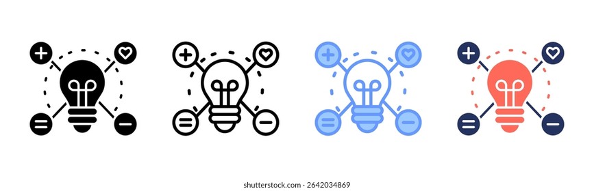 Intelligence icon sheet multiple style collection