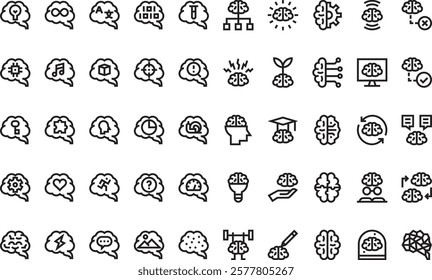 Intelligence icons High-Quality Vector Icons Collection with Editable Stroke. Ideal for Professional and Creative Projects.