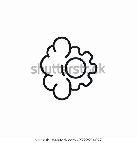 intelligence modification icon sign vector