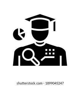 intelligence people value glyph icon vector. intelligence people value sign. isolated contour symbol black illustration