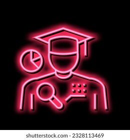 intelligence people value neon light sign vector. intelligence people value illustration