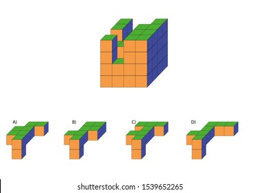 Intelligence question - cube completion test iq test