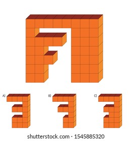 Intelligence question - cube completion test iq test - Vector