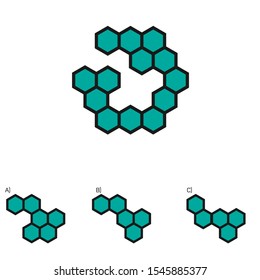 Intelligence question - cube completion test iq test - Vector