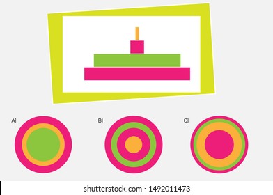 Intelligence questions - What is the top view of the tower? 