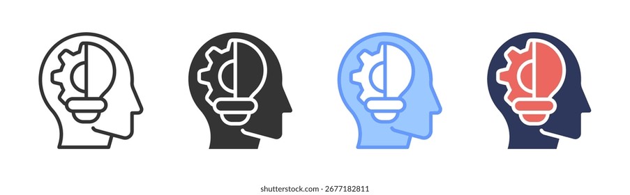 Intelligence Strategy Icon Set Multiple Style Collection