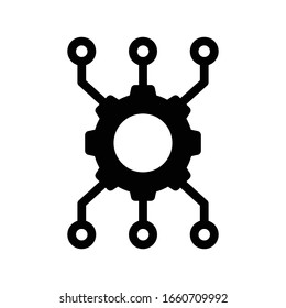 intelligence vector glyph color icon 