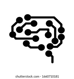 intelligence vector glyph color icon 