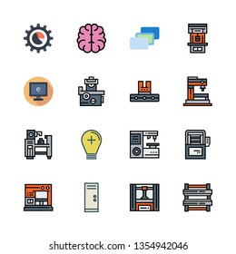 intelligence vector icon set