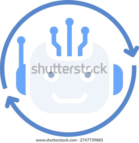 Intelligent Agent Icon Element For Design