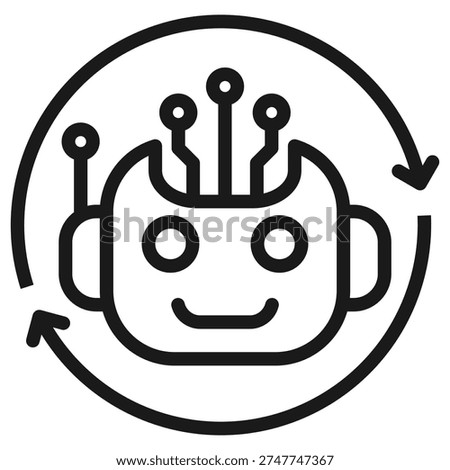 Intelligent Agent Icon Element For Design