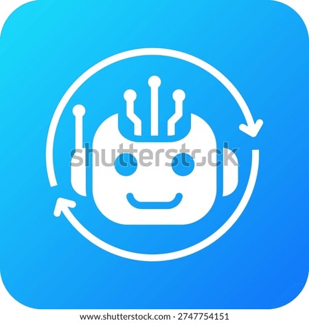 Intelligent Agent Icon Element For Design