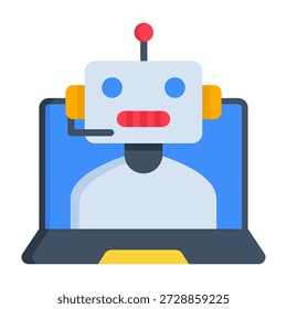 Icono de asistente inteligente Ilustración vectorial de estilo plano