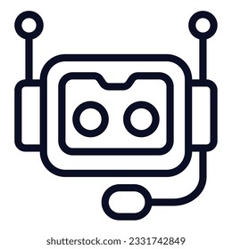 Intelligent Assistant Icon Illustration can be used for uiux, web, etc