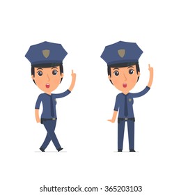 Intelligent Clever Character Constabulary Visited Great Stock Vector ...