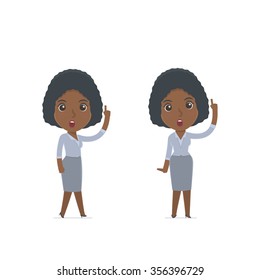 Intelligent and Clever Character Social Worker visited great idea. for use in presentations, etc.