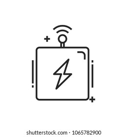 Intelligent Energy Control Modern Simple Outline Vector Icon