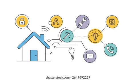 Intelligent home automation and connectivity solutions enhancing modern living spaces and energy efficiency