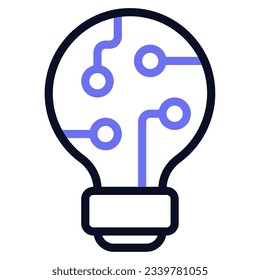 El Icono de Iluminación Inteligente se puede usar para uiux, infografía, etc