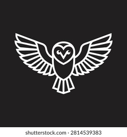 Intelligent mascot logo symbolizing wisdom, security, and watchful protection.