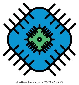Intelligent Mechatronics and Automation Technology vector Icon design