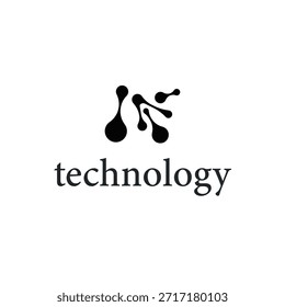 Intelligent neuron logo symbolizing innovation, connection, and future