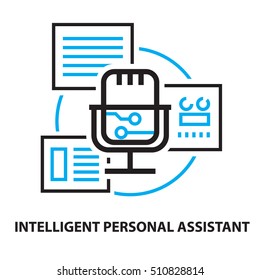 INTELLIGENT PERSONAL ASSISTANT Icon, and symbol