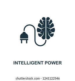 Intelligent Power icon. Premium style design from urbanism collection. UX and UI. Pixel perfect intelligent power icon for web design, apps, software, printing usage.