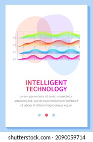 Panel interactivo de matiz de tecnología inteligente. Pantalla de datos con gráficos, diagramas. Infografía futurista de la ui sobre fondo blanco. Gráfico de colores de líneas de diagrama, presentación de gráficos. Informe financiero anual