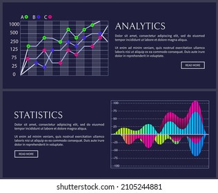 Intelligent technology hud interactive panel. Data screen with charts, diagrams. Futuristic ui infographics on dark background. Diagram lines color chart, graph presentation. Annual financial report