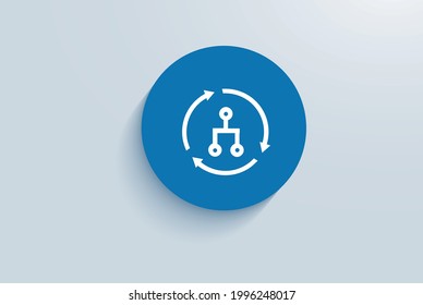 Icono De Automatización De Procesos Y Transacciones Inteligentes