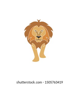 Intelligent vector design lion the king of jungle