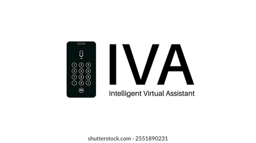 Concepto de asistentes virtuales inteligentes. IA para proporcionar Asistencia personalizada a través de chatbots, reconocimiento de voz, procesamiento de lenguaje natural y tareas de automatización. IVA en la Ilustración vectorial de smartphones