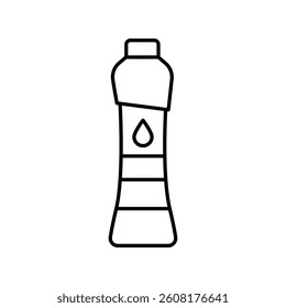 Intelligent water balance tracker black line icon for digital and print projects.  Minimal clean icons for apps and websites. Modern simple icons for UI UX and branding