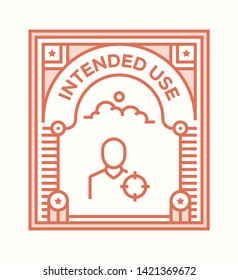 INTENDED USE AND ILLUSTRATION ICON CONCEPT