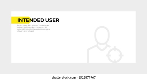 INTENDED USER AND ILLUSTRATION ICON CONCEPT