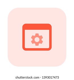Intenet browser setting and maintenance application menu