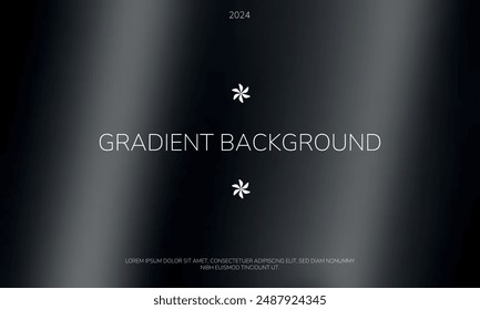 Intense black gradient pattern on dark backdrop