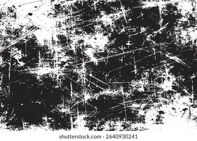 Intense Black and White Grunge with Scratches and Splatter	
