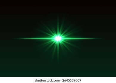 Brilho central intenso com raios simétricos e bordas suaves. Flash de luz brilhante para efeitos de lente ou transições brilhantes.