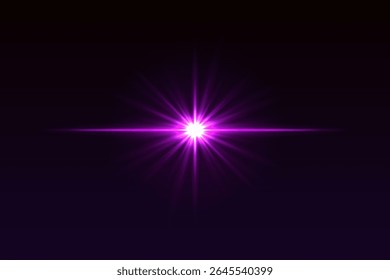Brilho central intenso com raios simétricos e bordas suaves. Flash de luz brilhante para efeitos de lente ou transições brilhantes.