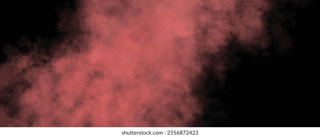 Intense Crimson Fog and Smoke on a Black Background for Surreal and Artistic Visual Impact
