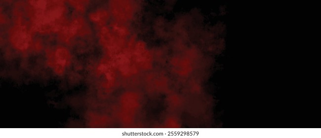 Intense Crimson Fog and Smoke on a Black Background for Surreal and Artistic Visual Impact
