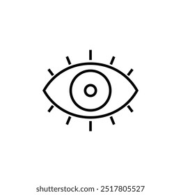 intense eye icon represents a clear vision for the future