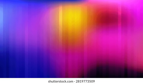 Intense magenta and violet color scheme with golden yellow highlights. Dark shadowed edges provide depth for nighttime entertainment themes. Ideal for gaming backgrounds dj promo material electronic music covers and retro wave digital art.