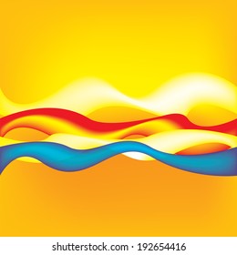 intense multicolored waves background