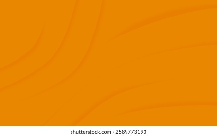 Intense orange gradient with smooth wave patterns. Vector illustration