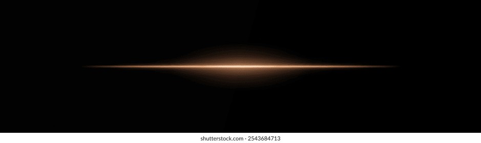 Intense orange horizontal light beam on a black background, Neon rays, Flash of glare and explosion, laser beam. ideal for sci-fi, digital effects, or cinematic designs. Energy dynamic wallpaper